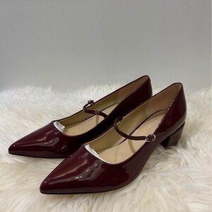 Marc Fisher Burgundy Mary Jane Heels size6M